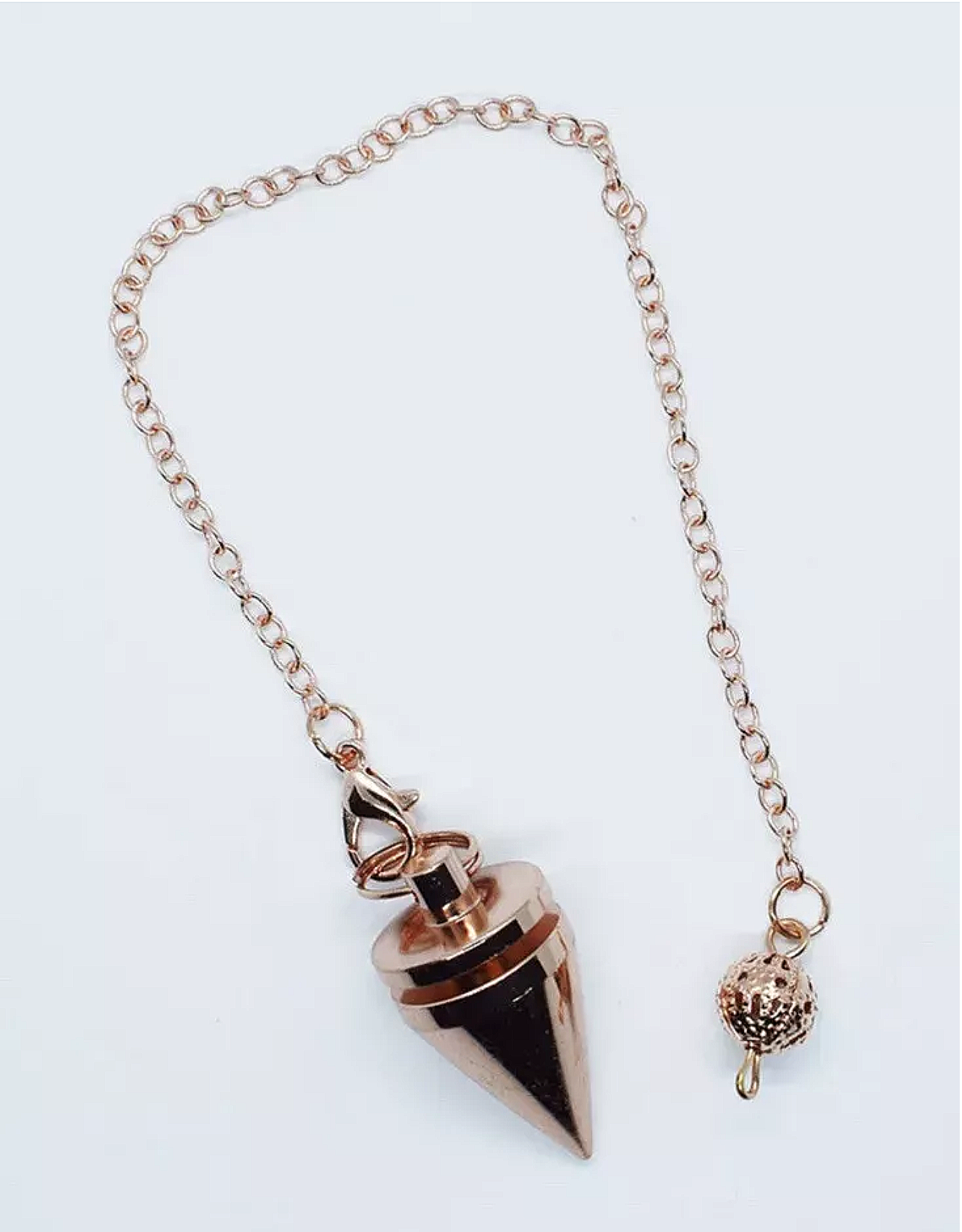 Pendulum Metal Mini Cone Rose Gold Dowsing
