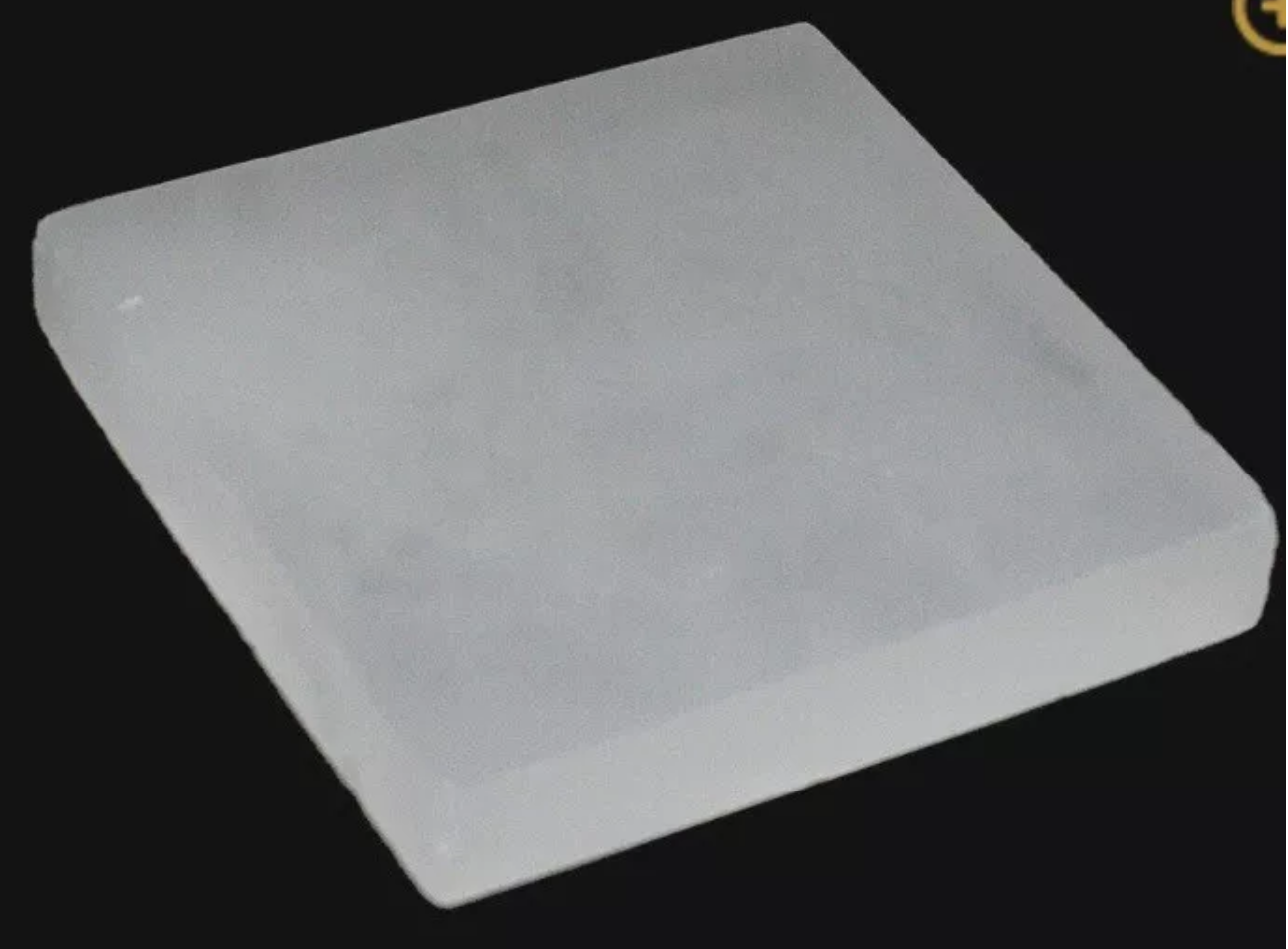 Selenite Square 7cm Charging Plate Cleansing