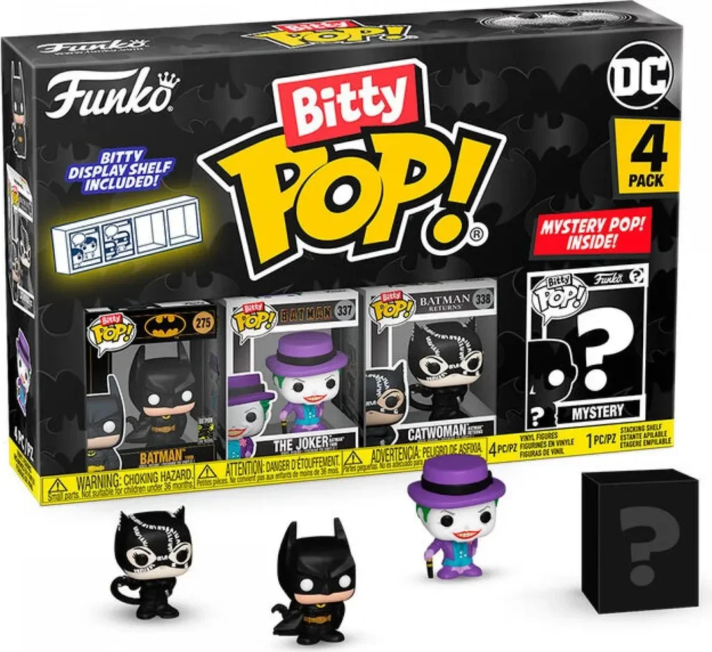 FUNKO Bitty POP!: DC Batman - Batman 4-Pack, 85th Anniversary [COLLECTABLES] Vinyl Figure, 4 Pack