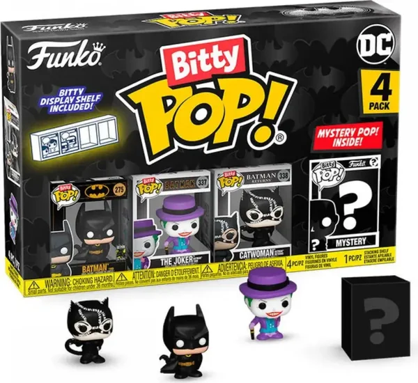 FUNKO Bitty POP!: DC Batman - Batman 4-Pack, 85th Anniversary [COLLECTABLES] Vinyl Figure, 4 Pack