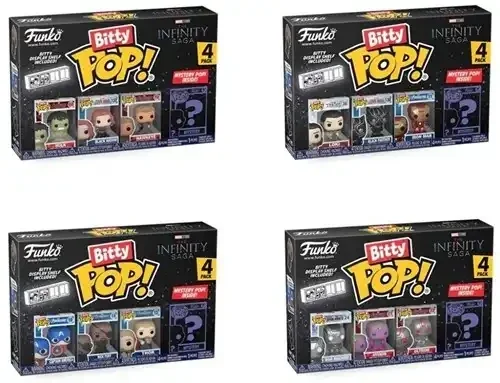 Bitty POP! Marvel The Infinity Saga 4-Pack 9,5x14cm 4 assorted