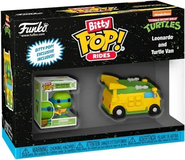 Funko Bitty POP! Rides TMNT Leonardo with Turtle Van