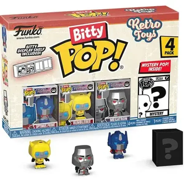 Jouets rétro Transformers Funko Bitty Pop ! Mini-figurine 4-pack