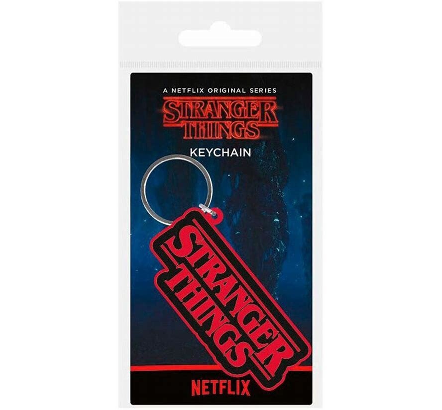 Stranger Things Porte-Clés Caoutchouc Logo 6 cm