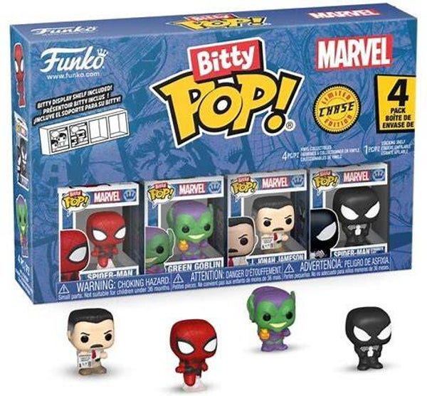 Marvel - Pack 4 Figurines Bitty Pop! Spider-Man Series 1 2 cm - Funko