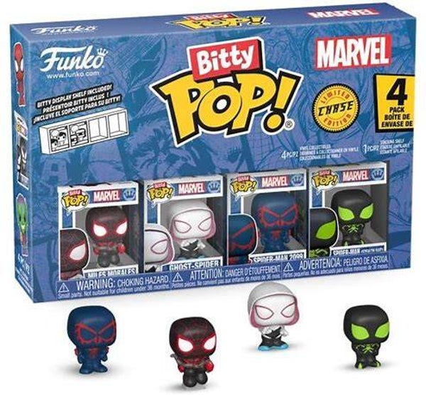 Spider-Man - Pack 4 Figurines Bitty Pop! Spider-Man Series 2 2 cm - Funko