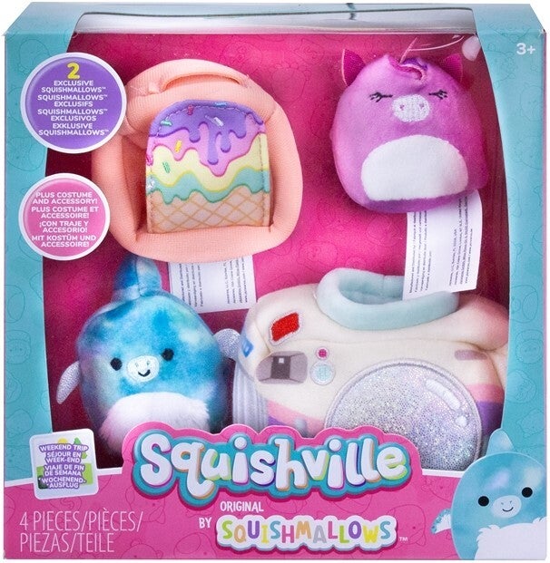 Squishmallows Squishville Mini Playset avec accessoires