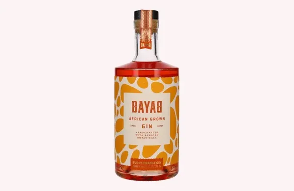 BAYAB Gin Arancione Bruciato Coltivato in Africa Small Batch 43% Vol. 0,7l