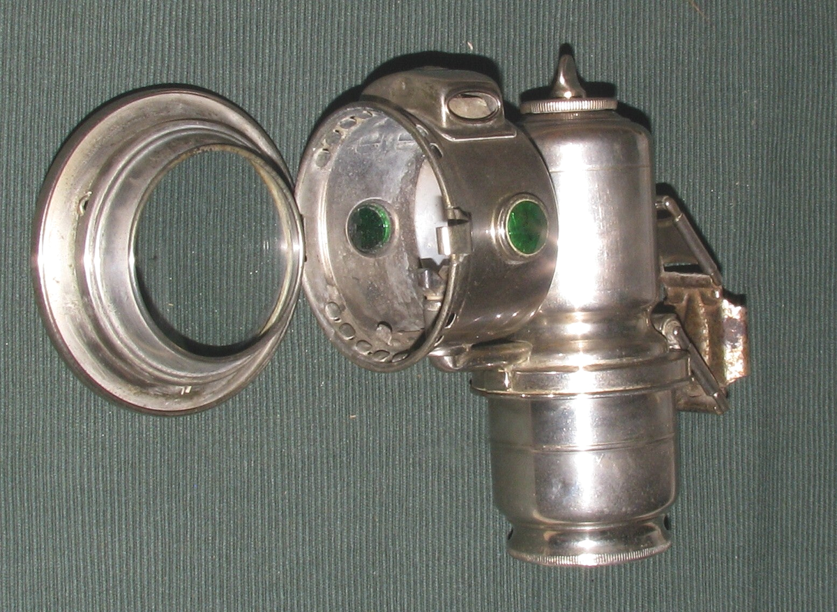 Lucas King of the Road Calcia Club carbide/acetylene lamp Fenland