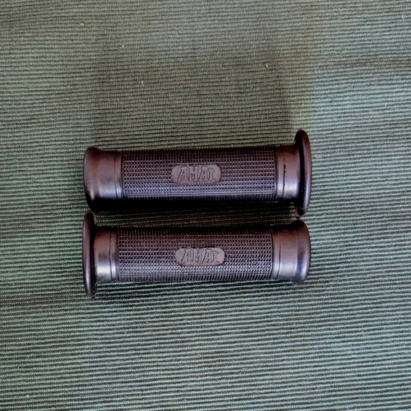 Amal Branded Handlebar Grips (Pair) for 7/8" Bars