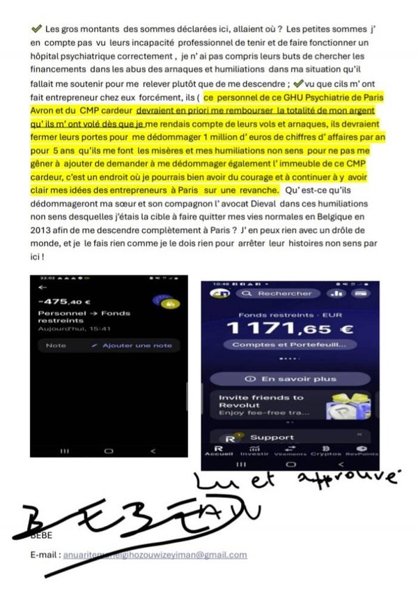 Arnaque à point la plaidoirie