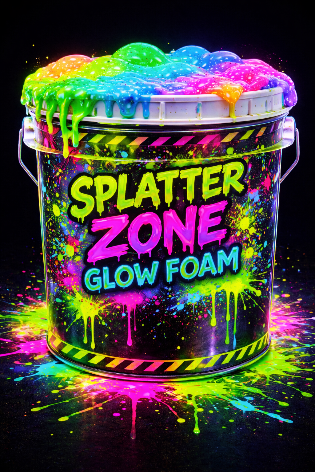 Splatter zone glow foam 5g Pail