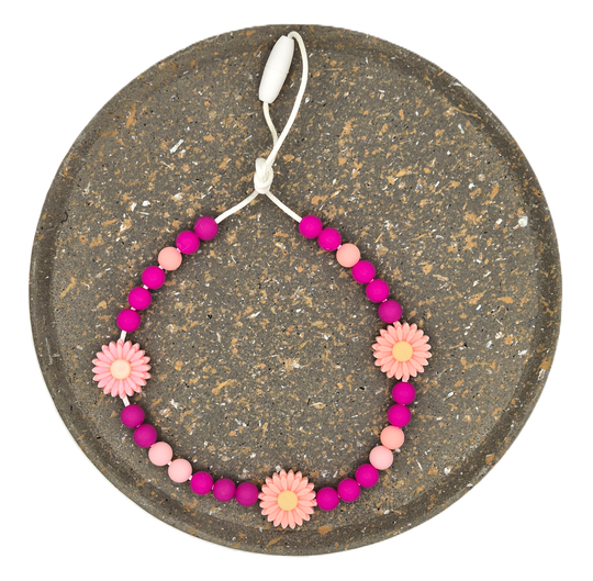 Ketting donker roze/ licht roze