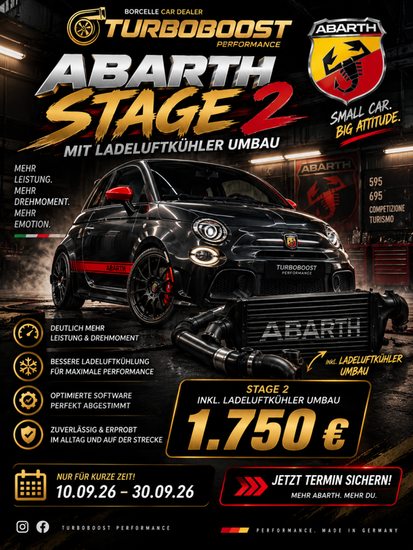 Abarth 500 595 Stage 2 + LLK Umbau