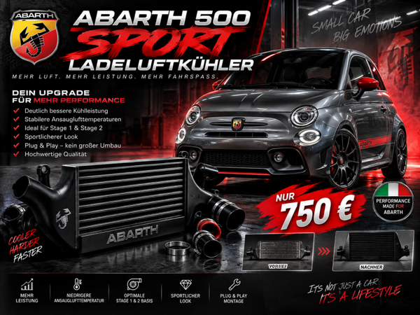 Abarth 500 Sport-Ladeluftkühler – Performance Upgrade