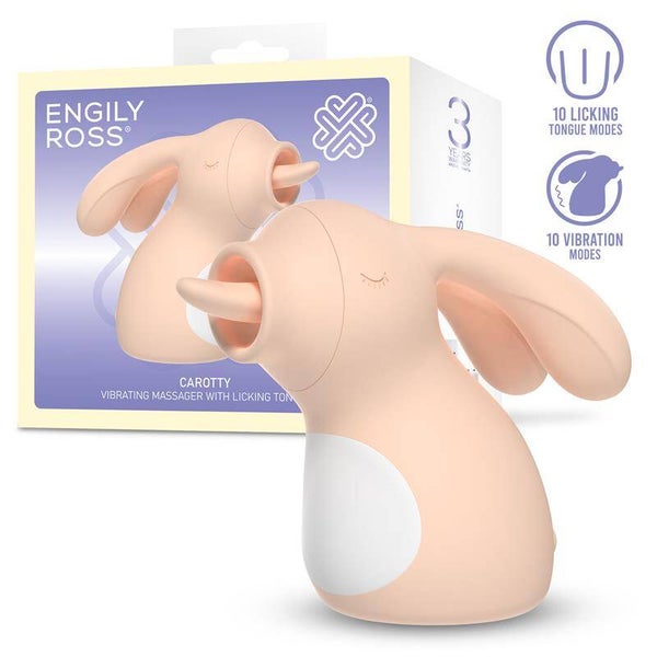 ENGILY ROSS Carotty Masajeador con Vibracion y Licking