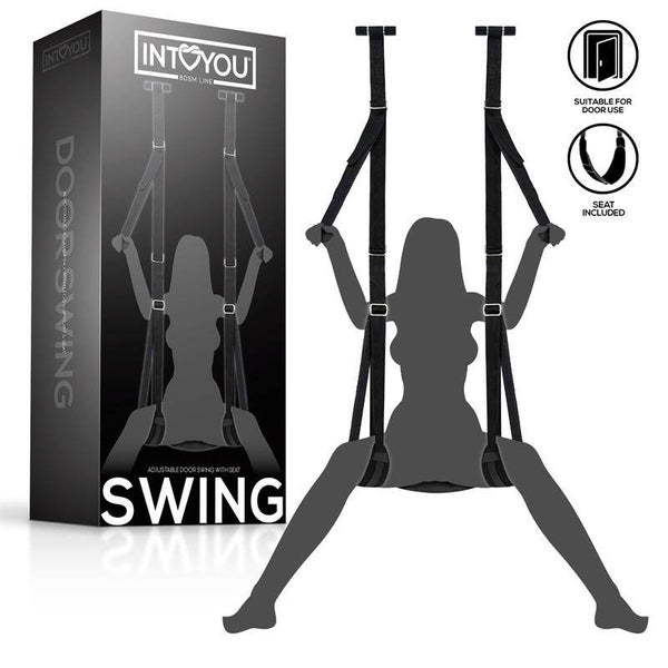 INTOYOU BDSM LINE Columpio de Puerta con Soporte de Manos, Piernas y Asiento