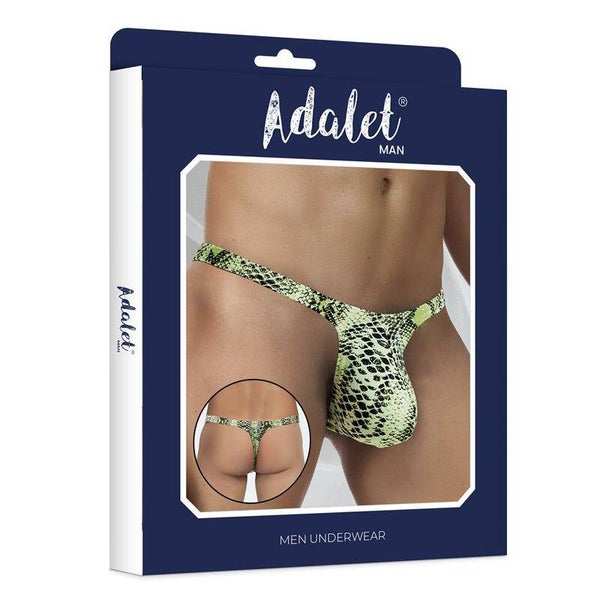 ADALET MAN Maver Tanga Estampado de Serpiente