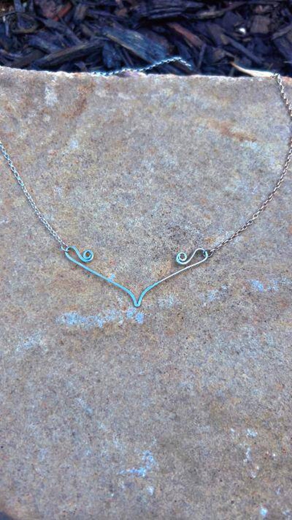 silver swirl necklace
