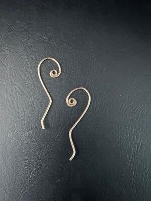 18 gauge 14/20kt gold fill swirl earrings