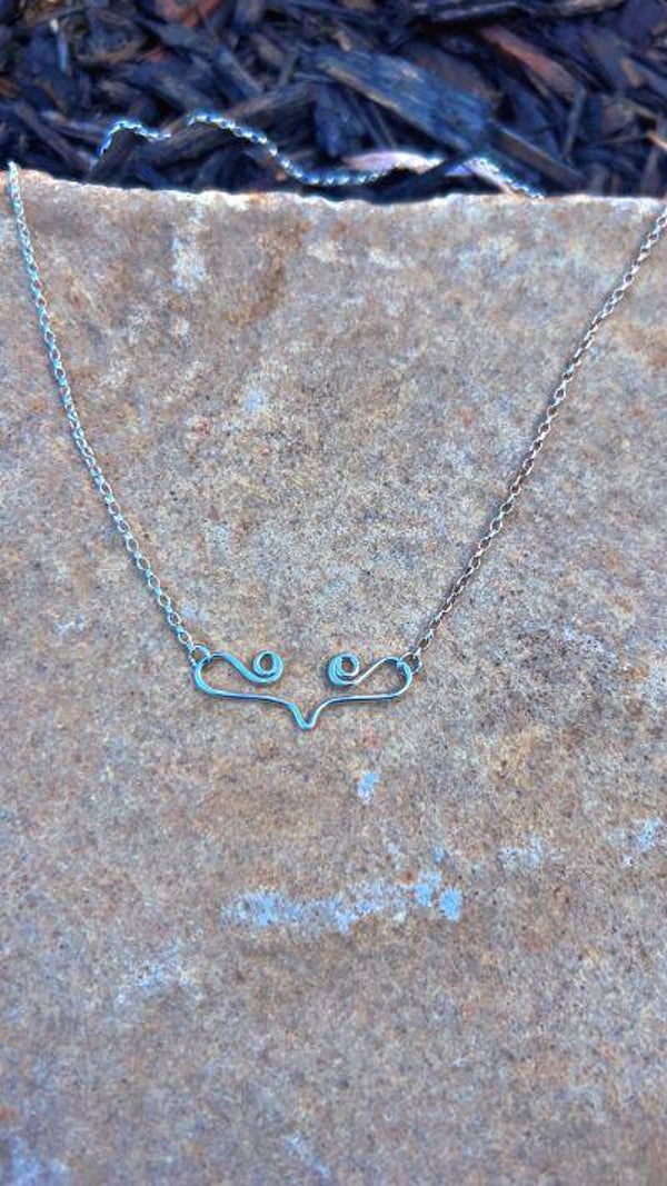 silver swirl necklace