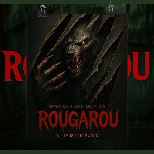 Grime House Films - ROUGAROU: The Beast Beneath — 24x36 Collector’s Poster