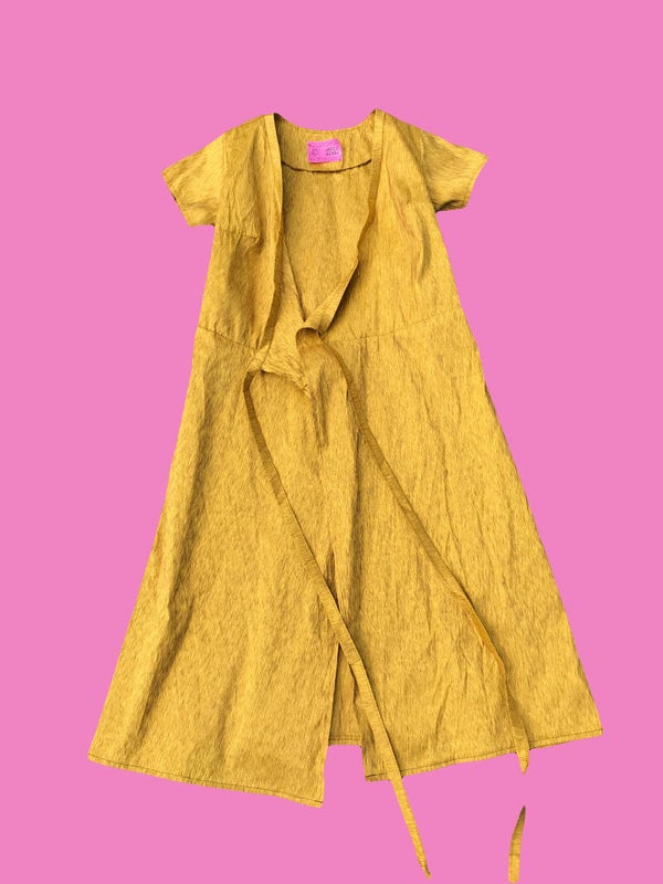 Green Silk Wrap Dress/Robe