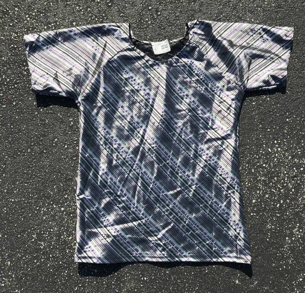 Metallic Stripe Taffeta Raglan