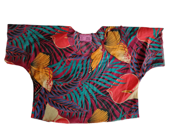 Butterfly Bias Crop Top