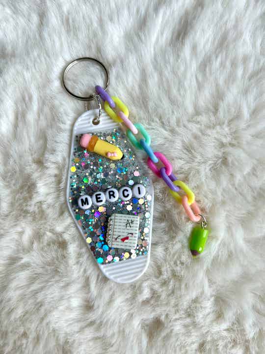 Porte clés  "Merci maîtresse"