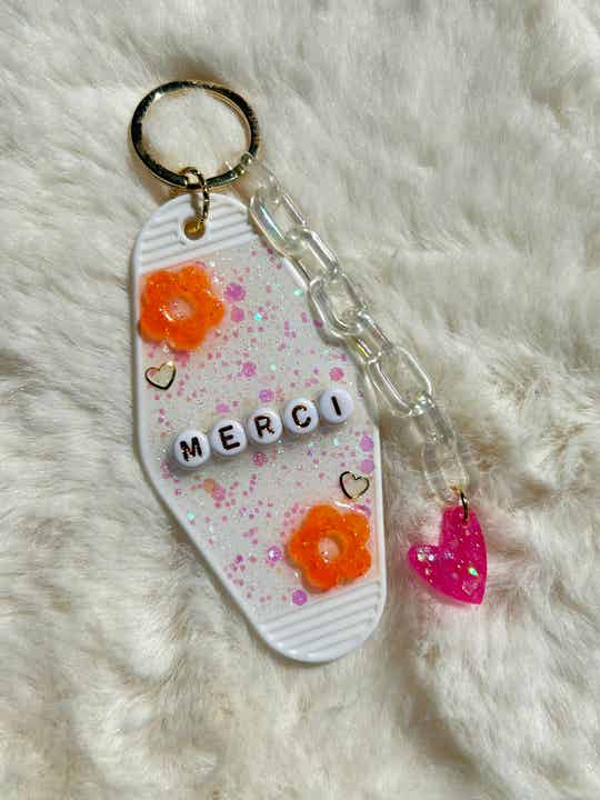 Porte clés  "Merci nounou"