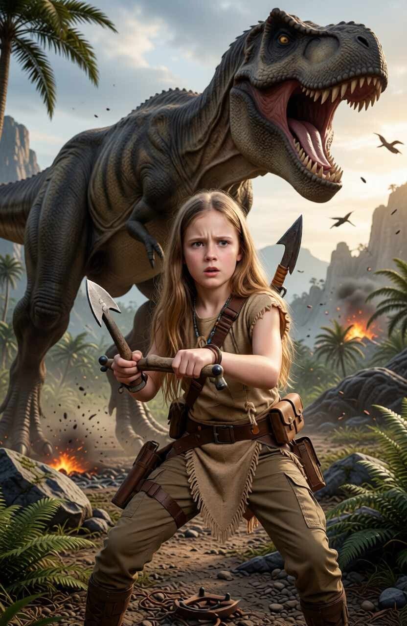 Young girl teleported into the lost continent