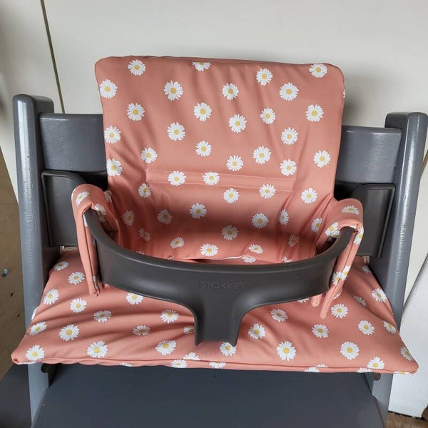 Stokke kussenset gecoat madeliefjes