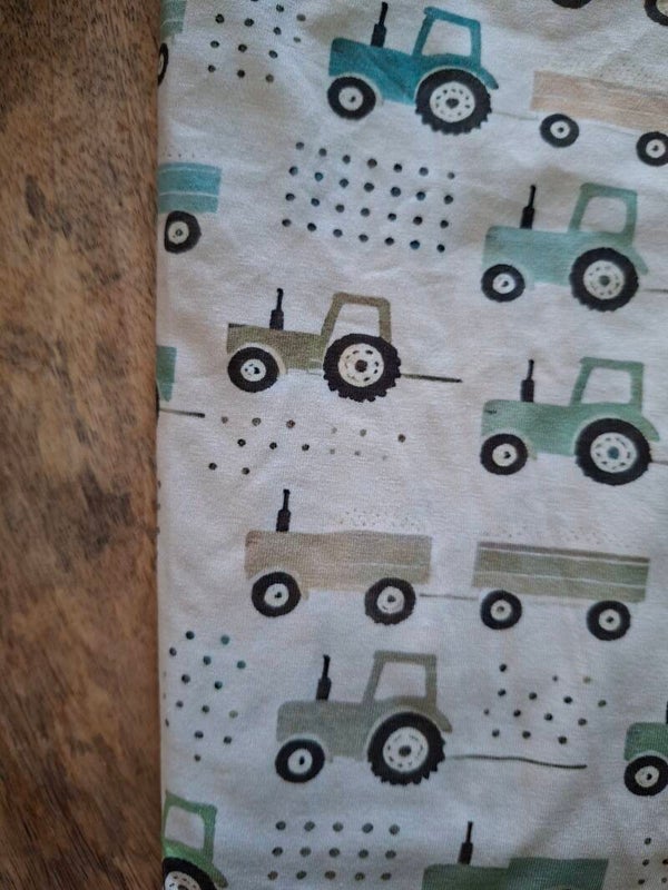 Met de tractor
