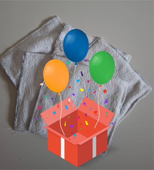 Verrassingsset wasbare doekjes 5 dezelfde