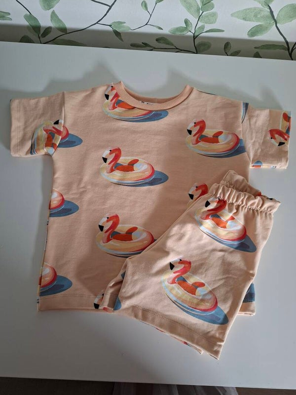 2x setje short en t-shirt