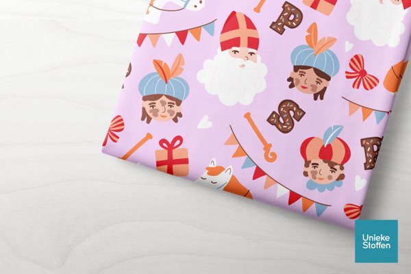 Poppensweater pretty pink sinterklaas