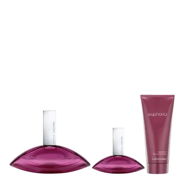Calvin Klein  Set Euphoria 100ml + 30ml + Body Lotion 100ml  Eau de parfum |  Mujer