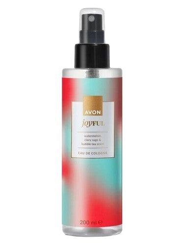 Avon Joyful Eau de Cologne | Colonia Fresca con Sandía, Salvia y Bubble Tea