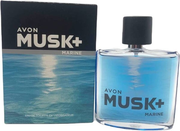 Avon Musk+ Marine Eau de Toilette – Perfume Masculino Fresco, Marino y Almizclado