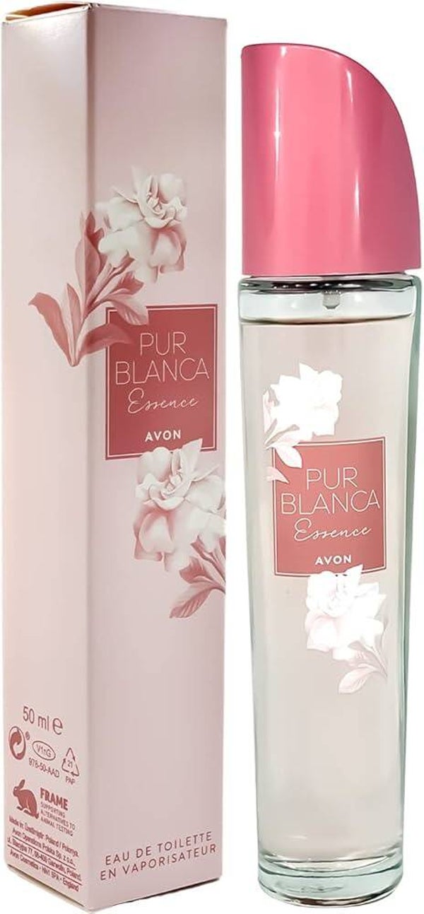 Avon Pur Blanca Essence Eau de Toilette – Perfume Femenino Floral Suave, Romántico y Elegante