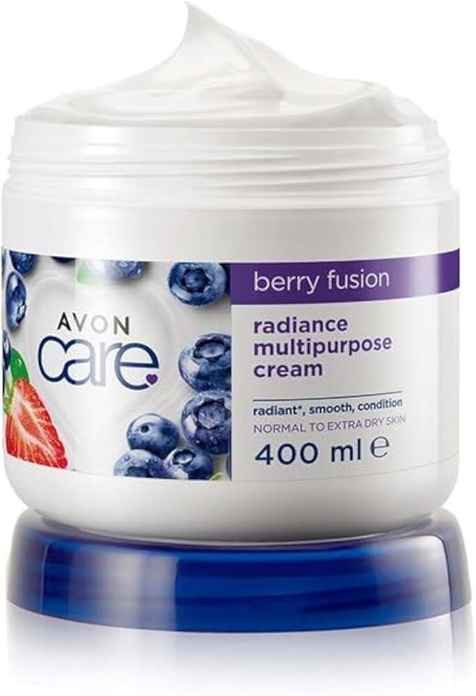Avon Care Berry Fusion Crema Multiusos Iluminadora | Hidratación y Luminosidad para Piel Normal a Muy Seca