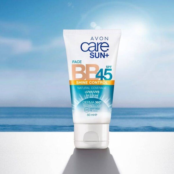 Avon Care Sun+ BB Cream Facial SPF 45 Shine Control 50 ml