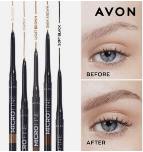 Lápiz de Cejas Avon Micro Fine Brow Pencil | Precisión Ultra Fina y Acabado Natural