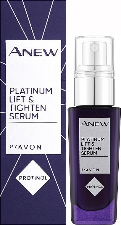 Avon Anew Platinum Lift & Tighten Serum con Protinol – Sérum Reafirmante Facial