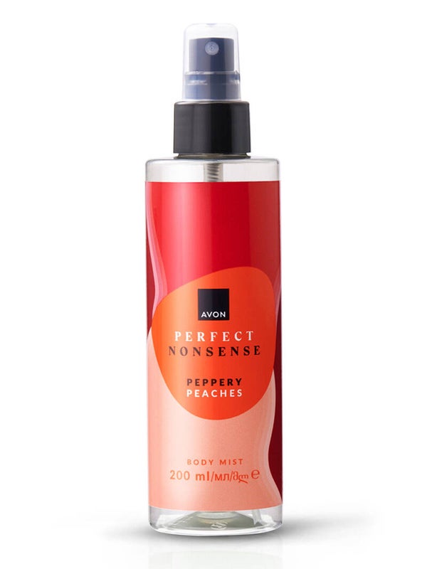 Avon Perfect Nonsense Peppery Peaches Body Mist 200 ml – Bruma Corporal Afrutada y Especiada