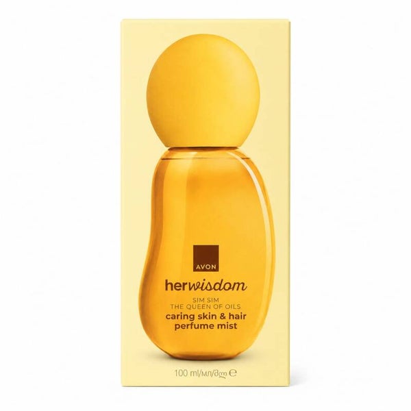 Avon HerWisdom Sim Sim – Bruma Perfumada para Piel y Cabello