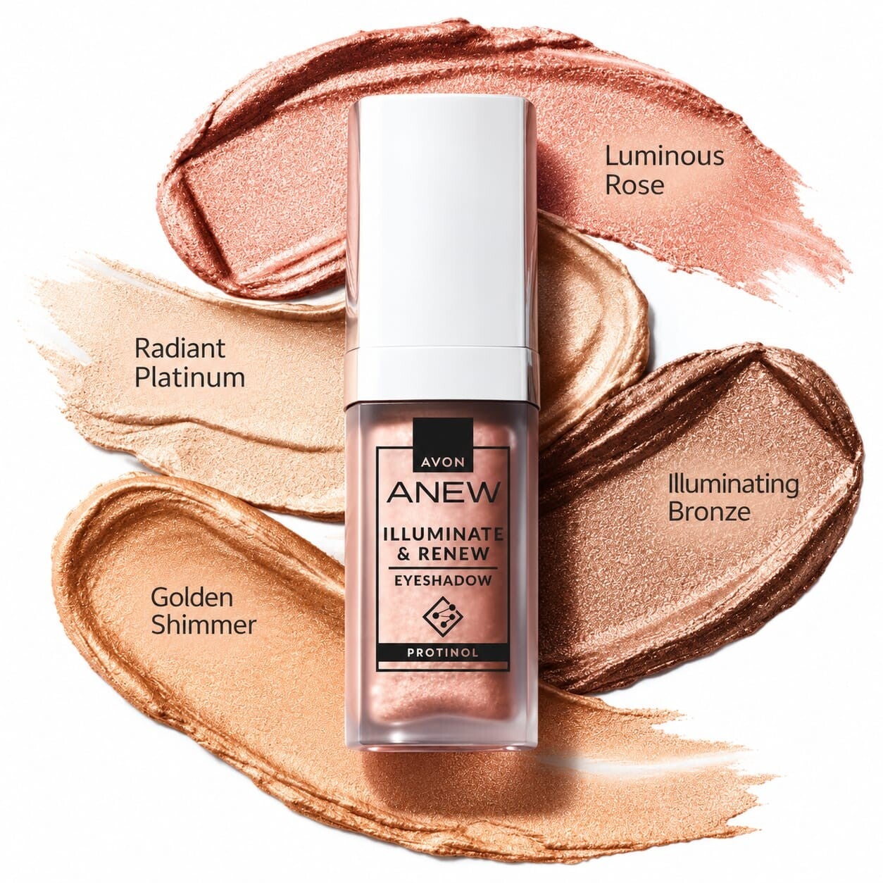 AVON ANEW ILLUMINATE & RENEW PROTINOL – Sombra de ojos líquida