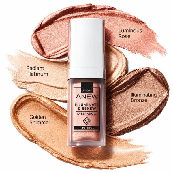 AVON ANEW ILLUMINATE & RENEW PROTINOL – Sombra de ojos líquida