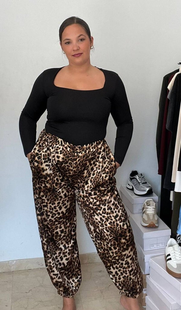 PANTALON BOMBACHO LEOPARDO